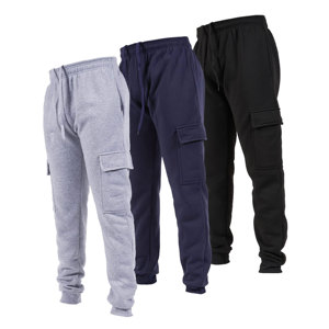 Hot Selling Mens Lightweight Sweatpants Fleece Cotton Drawstring Fitness Cargo Joggers for Men with Pockets - Product Image 6