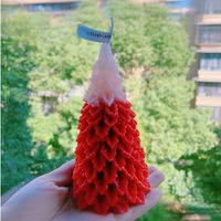 TOOWIN Extra Hohe Weihnachtsbaumkerzen, Weihnachtsdekoration, Tannenbäume, Heiligabendgeschenke, Duftende Weihnachtskerzen