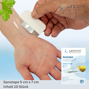 Sanotape BasisSet 2 Bandage auto-adhésif 5x7 cm pour le soin des cicatrices et la prévention des ulcères de décubitus (plaies de pression) - Product Image 5