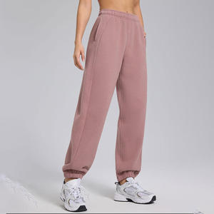 Casual Loose Streetwear Flat Front Sports Pants Running Fitness Yoga Autumn Winter <b>Thick</b> Drawstring Womens Sportswear - Product Image 4