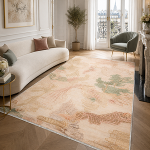 Tapis lavable abstrait Umbra Bone RW3037 de Rug Weavers, chenille lavable, 10 tailles, vente en gros et dropshipping - Product Image 3