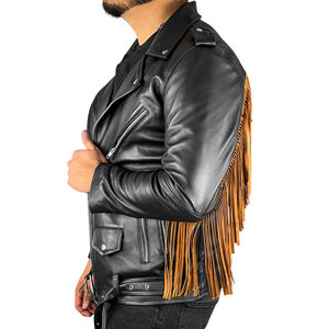 New Design Comfortable Best Selling <b>Men's</b> Fashion Leather <b>Jacket</b> Fringe <b>Jacket</b> Western <b>Jacket</b> <b>for</b> Winter Fall <b>Summer</b> Fully Lined - Product Image 5