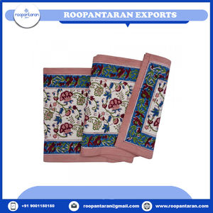 Bloc à main traditionnel imprimé brodé chemin de table floral de Pâques 100% toile de coton pur 33X170 CMS approvisionnement en vrac - Product Image 2
