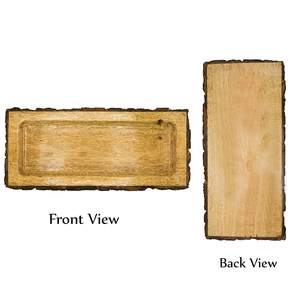 Top Selling Durable <b>Wooden</b> Lacquered Serving <b>Tray</b> with Natural Color Handcrafted Elegant Decorative Low Price for Restaurant - Product Image 4