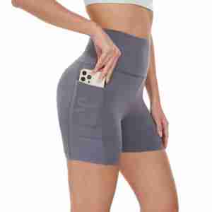 Shorts Deportivos de Cintura Media para Mujer, Transpirables, de Secado Rápido, para Gimnasio, Fitness, Yoga, Estilo Biker, de Alta Calidad, Última Moda, Económicos, 100% - Product Image 1