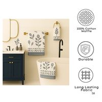 100% coton écologique léger main bloc impression bain gaufre serviette séchage rapide personnalisé en vrac fournisseur indien fait à la main Golf