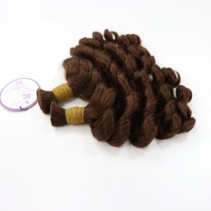 Los paquetes de cabello humano Rubio ondulado de cuerpo a granel más vendidos, cutícula virgen de visón en bruto alineada, precio al por mayor OEM OBM - Product Image 3