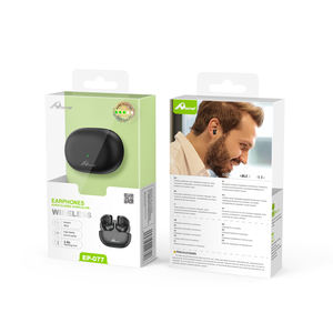 HOME Digitalome-Auriculares intrauditivos TWS inalámbricos con Bluetooth, micrófono para deportes, teléfono móvil, juegos, DJ, color negro, en la oreja, de color negro, de color negro, para juegos - Product Image 2