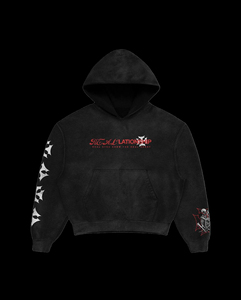 Sweat à capuche tendance avec motif squelette pour couple, streetwear, pull oversize avec imprimé gothique pour homme et femme - Product Image 2