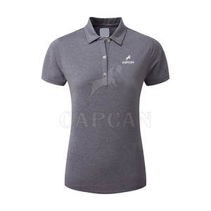 Capcan International's Fashion Women's Custom Color Summer Casual T-Shirts Transpirable para Polo Shirt Own Logo Print Knitted - Product Image 1