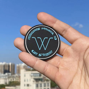 Customize Any Color 3D Heat Pressed Silicone Label Made Custom Embossed 3d Soft Garment PVC Rubber <b>Patch</b> for Clothing/Bag - Product Image 4