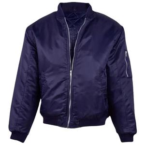 Veste en satin pour homme sur mesure avec logo personnalisé, broderie OEM, fabricant de vestes universitaires, vestes ajustées unisexes 2026 - Product Image 2