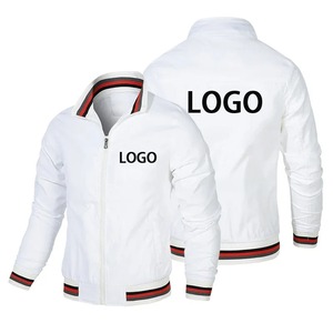 Direct Manufacturer's High Quality Men's Zipper Bomber <b>Jacket</b> for Spring Winter-Fashionable <b>Thin</b> Canvas <b>Puffer</b> Stand Custom Logo - Product Image 4