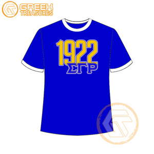 Vente en gros de t-shirt Sigma Gamma Rho pour femmes vêtements de sororité jersey de coton t-shirt respirant de haute qualité vêtements grecs pour femmes - Product Image 5