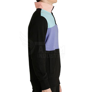 Sweat-shirts à col zippé de haute qualité en coton 2026 pour hommes, sweat-shirts à col zippé sur mesure à vendre - Product Image 3