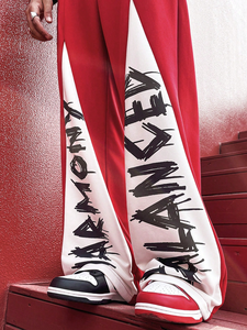 OEM Pantalon de survêtement unisexe délavé à l'acide de haute qualité Pantalon de survêtement vintage surdimensionné pour hommes avec cordon de serrage pour tissu de toile de style décontracté - Product Image 5