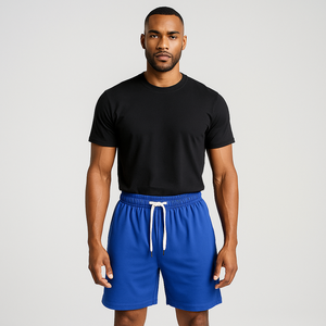 Pantalones cortos de bolsillo informales personalizados para hombre Pantalones cortos rectos urbanos de verano Pantalones cortos de diseño de logotipo de moda al por mayor para hombre - Product Image 1