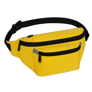Customised Yellow <b>Travel</b> Fanny Pack Daily Use Polyester Waist Bag Waterproof Outdoor with Personalisation Options - Product Image 1