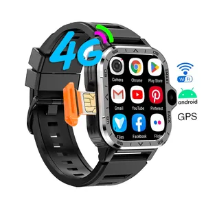 2024 Women Men Fashion Black PGD 4G Sim Card Android Smartwatch 5G GPS WIFI S8 Ultra S9 Dual Camera hombre Smart Watch