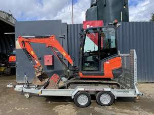 Miniexcavadora de 1.5 Toneladas, Nueva, con Motor Cumple con Normativa EUR5, para Proyectos Agrícolas y de Construcción Rural, con Camión en Venta - Product Image 6