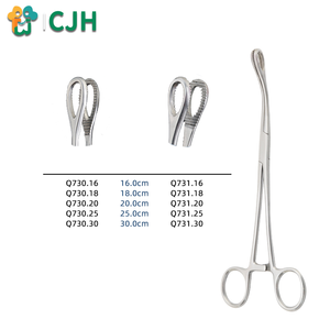 CJH gunting tang berkepala lebar, baja tahan karat membantu memperbaiki tisu lembut selama mengangkat atau menjepit operasi untuk hewan - Product Image 4