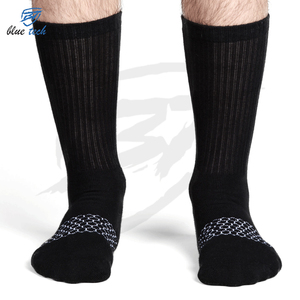 Wholesale High Quality Branded Unisex Sport Casual <b>Socks</b> Thick Cotton Autumn Crew Custom Logo Solid Pattern Breathable Quick Dry - Product Image 2