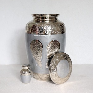 Urnes de crémation d'oiseaux volants dorés décoratifs en laiton Urnes de souvenir en laiton pour cendres d'adultes ou d'animaux de compagnie Urnes commémoratives d'oiseaux peintes à la main - Product Image 6