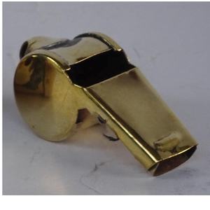 Silbato de Metal de latón Vintage, colgante de silbato militar, sujetadores de silbato de guisante de latón pequeño, artículos de arte, artesanías náuticas - Product Image 3