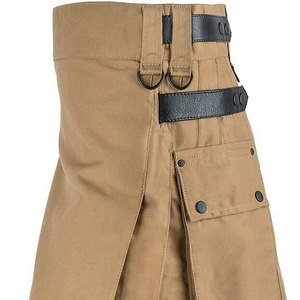 กางเกงคิลท์อเนกประสงค์สำหรับผู้ชายพร้อมสายหนังและกระเป๋าใส่ของขนาดใหญ่ สก็อตติชคิลท์ 2026 - Product Image 4