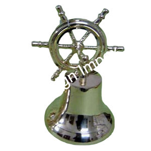 Rueda de barco náutico de madera y campana colgante, campanas de barco elegantes más vendidas, decoración del hogar y el jardín - Product Image 6