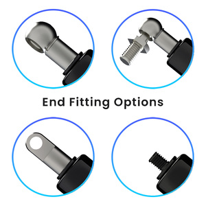 Fabrication industrielle sur mesure certifiée ISO PS08BJ-150-282-F1 150 mm Course Cylindre à ressort à gaz de traction en acier 282 mm Ressort - Product Image 5