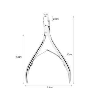 Pince à cuticules en acier inoxydable de qualité professionnelle pour les soins des ongles et des doigts L'art de la maîtrise de la manucure avec pinces à cuticules - Product Image 1