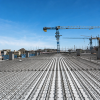 Plateforme de treillis en acier pour la construction de dalles de gratte-ciel, système de plancher composite à haute capacité de charge pour l'infrastructure urbaine