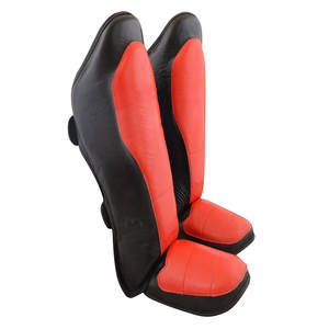 Espinilleras de cuero para adultos de alta calidad, equipo de protección al mejor precio para entrenamiento de boxeo, espinilleras y protectores de piernas - Product Image 1