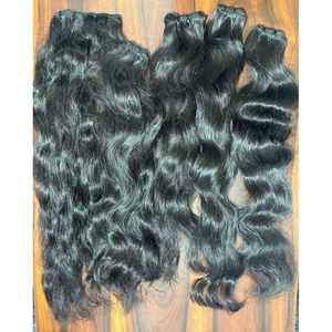 Extensiones de cabello ondulado liso natural vietnamita Virgen sin procesar vendedores de cabello humano indio paquetes alineados de cutícula suave - Product Image 2