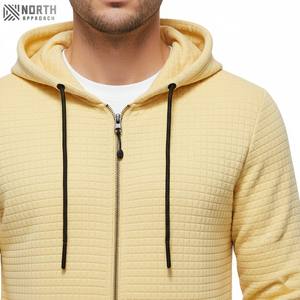 Venta al por mayor de OEM Streetwear Hombres Full Zip Up Hoodies de alta calidad de poliéster de algodón de gran tamaño Streetwear Sudaderas con capucha Hombre - Product Image 4