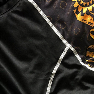 Sublimado diseño personalizado BJJ Rash Guard 100% algodón manga larga personalizado OEM ODM al por mayor - Product Image 5