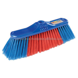 Escoba Manual Profesional de Plástico para Pisos con Palo de Madera, Nueva Herramienta de Limpieza para el Hogar, Lux YF.252 - Product Image 2