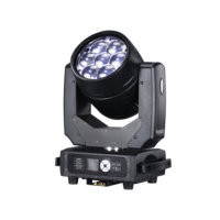 Projecteur LED RVBW 7x40W à zoom, tête mobile, DMX512, pour DJ, club, mariage, éclairage d'effets de scène