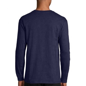 T-shirts d'hiver pour hommes avec logo imprimé personnalisé en gros 100% coton à manches longues OEM Service Jersey Performance - Product Image 6