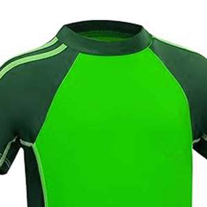 ชุดออกกำลังกายผู้ชาย ชุดกีฬา ชุดออกกำลังกาย เสื้อแขนสั้นรัดรูปและกางเกงขาสั้น ชุดเด็ก MMA Rash Guard - Product Image 2