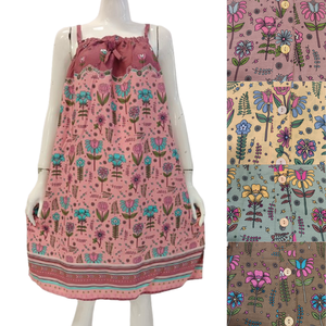 VENTE FLASH !! Robe de nuit d'été sexy pour femmes, sans manches, col carré, longueur genou, en rayonne non tissée, douce, taille élastique par Chrysanta - Product Image 6