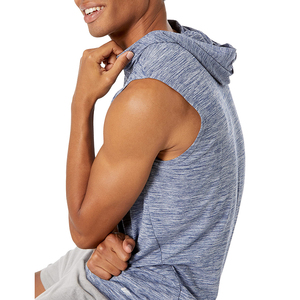 2025 nouveaux sweats à capuche sans manches d'entraînement personnalisés pour hommes pour Gym Fitness personnalisé vêtements de sport sweats à capuche pour hommes - Product Image 6