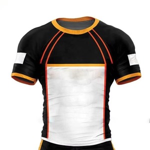 Vente en gros d'uniformes de rugby pour hommes maillot sublimé nom de l'équipe personnalisé avec short maillot imprimé de conception professionnelle - Product Image 3