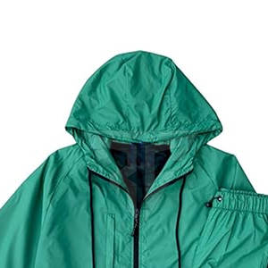 ชุดวอร์มกีฬาผู้ชาย ลายเรียบ ป้องกันแสงแดด กันลม ระบายอากาศ ซิป ชุดลำลอง 2 ชิ้น ผ้าโพลีเอสเตอร์ แห้งเร็ว - Product Image 5