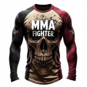 Rashguard pour hommes, MMA, BJJ, surf, avec logo personnalisé, impression numérique, manches courtes, respirant, séchage rapide - Product Image 3