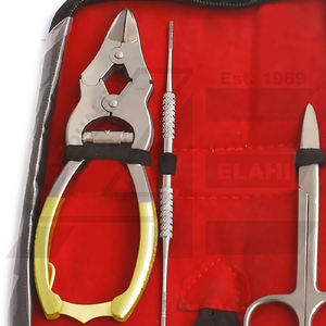 Tondeuses professionnelles en or 4 PS 16 cm en acier inoxydable massif ciseaux à ongles en porte-à-faux luxueux manucure pédicure ensemble boîte - Product Image 2