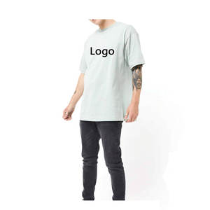 T-shirt personnalisé en microfibre 100% coton, taille plus, t-shirts en coton vierge pour hommes, stock, épaules tombantes, entraînement en salle de sport, haut surdimensionné pour hommes - Product Image 6