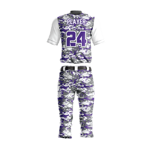 Sublimation Team Name Custom Logo High Quality Men's Short Sleeve Baseball Uniform Sportswear Sets - Product Image 2