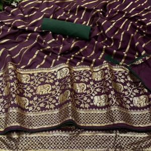 ผ้าดอลล่าผ้าไหมพรีเมี่ยมพิมพ์ลายฟอยส์ผ้าไหมอินเดียทันสมัยล่าสุดอินเทรนด์พิเศษอินเดียสำหรับงานเลี้ยงเจ้าสาว - Product Image 3